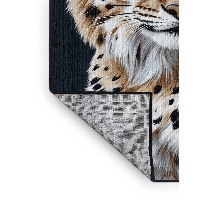 Tapis lavable Canadian Lynx Big Cats, Carré 7 pi