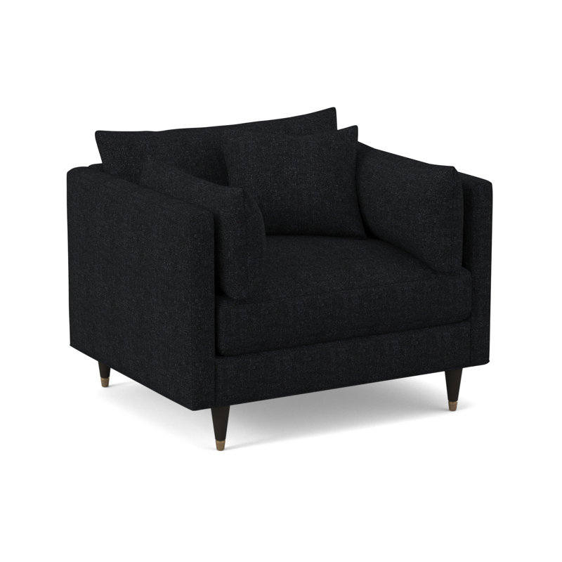 Touffeté de 45 po de largeur Zehava, Vibe chenille nocturne