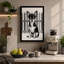 Chihuahua Portrait Minimalist 1 Piece Wrapped Canvas Wall Art-293420632-293420638