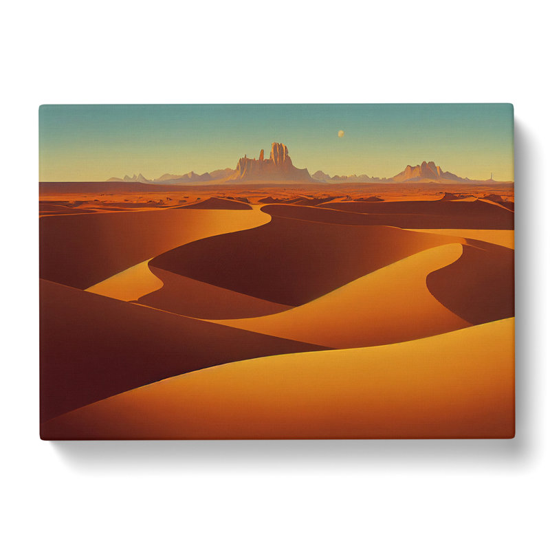 Golden Sand Desert Vol.1 - Wrapped Canvas, 35cm H x 50cm W x 3cm D