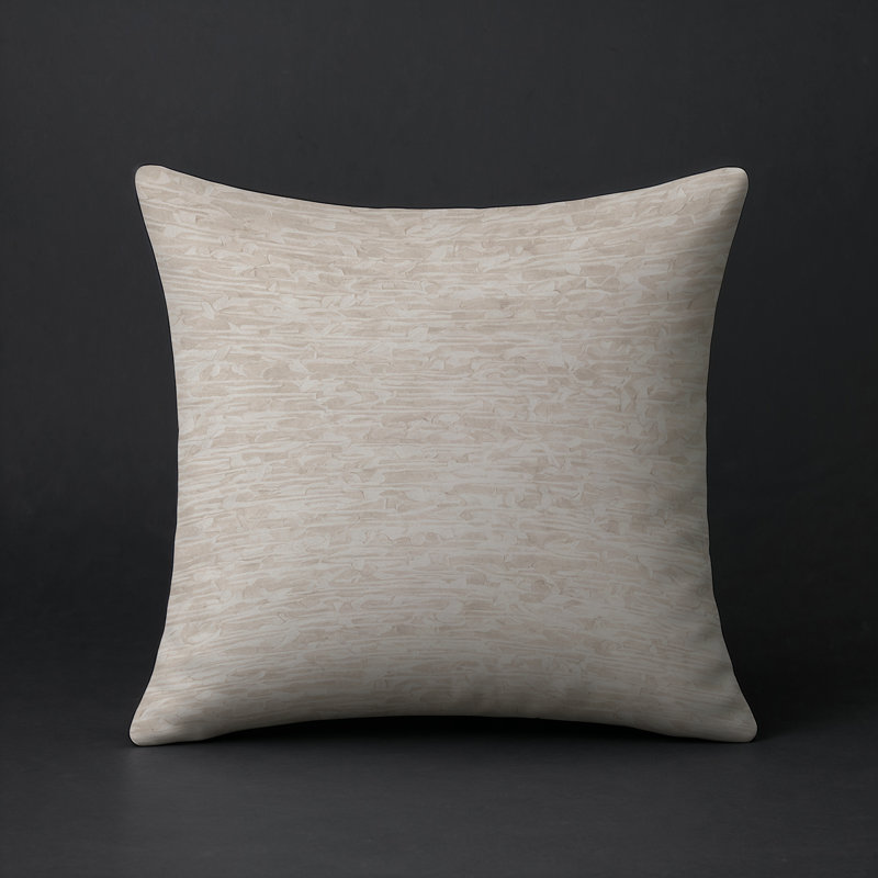 Coussin décoratif intérieur et extérieur Modern, Carré 16 po, Beige 1