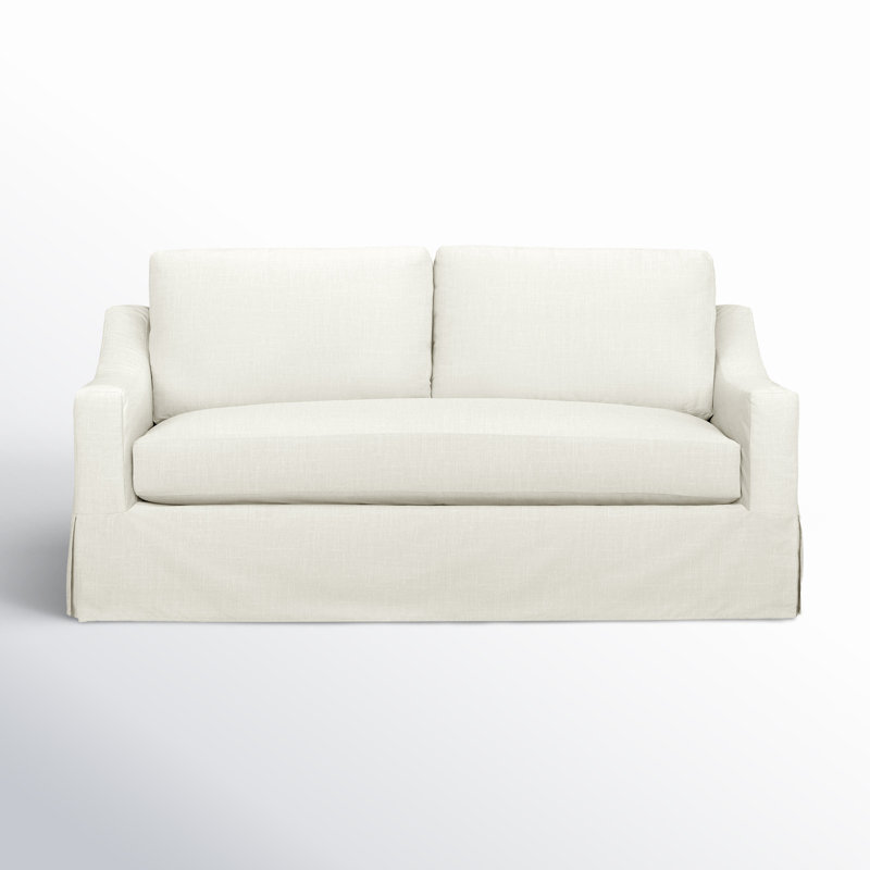 Cranbrook 78" Slipcovered Sofa, Lena Off White Performance Linen Blend