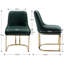 47cm H Velvet Upholstered Metal Accent-161890964