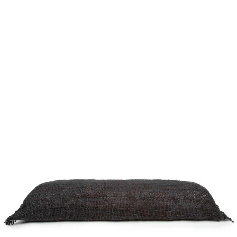 Rectangular Cushion Cover, Black