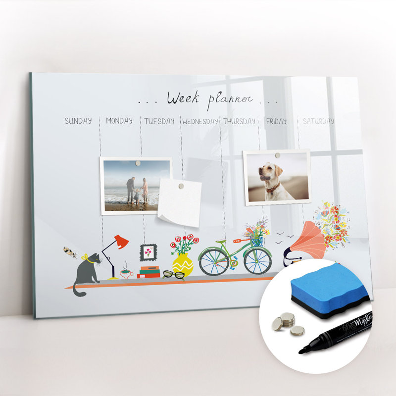 Magnetic Glass Dry Erase Board