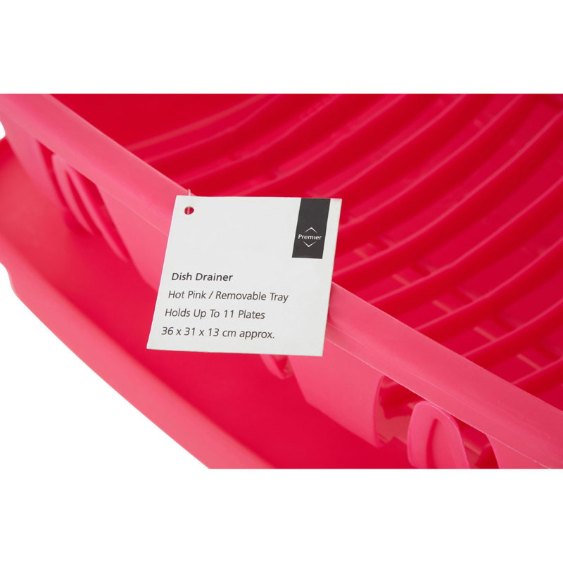 Deroche Dish Rack, Hot Pink