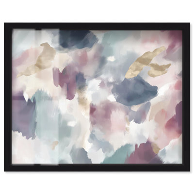 Golden Reflections I Shadowbox Print Blue Art par Art Remedy
