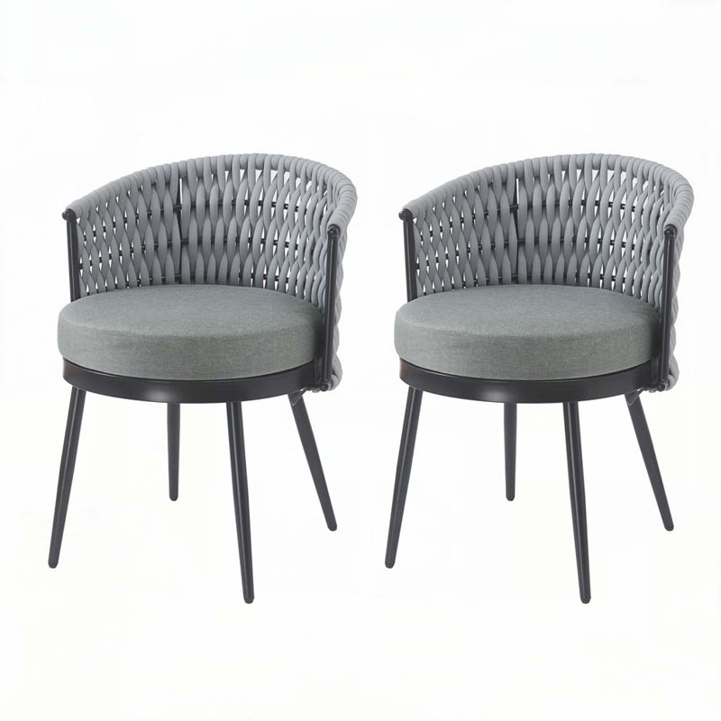 Chaise de patio d'extérieur, Gris clair