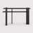 Black Solid Wood Rectangular Shape Console Table