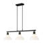 Luminaire suspendu linéaire à 3 lumières Bradney