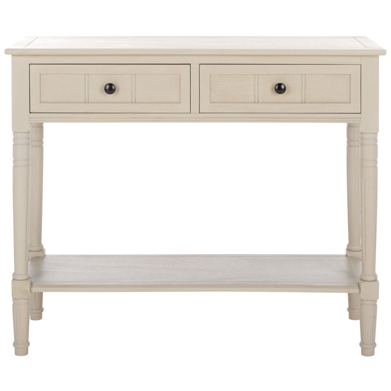 Console en bois massif 35,8 po Malmesbury, Gris rétro