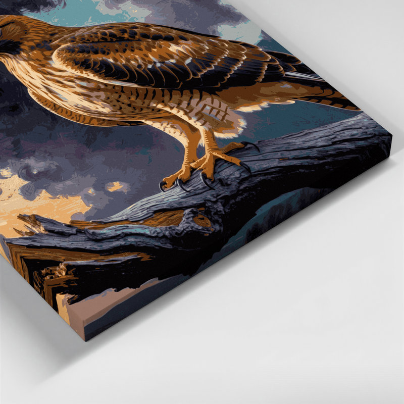 Art mural sur toile mauve, Birds Cooper, H 12 po x l 12 po