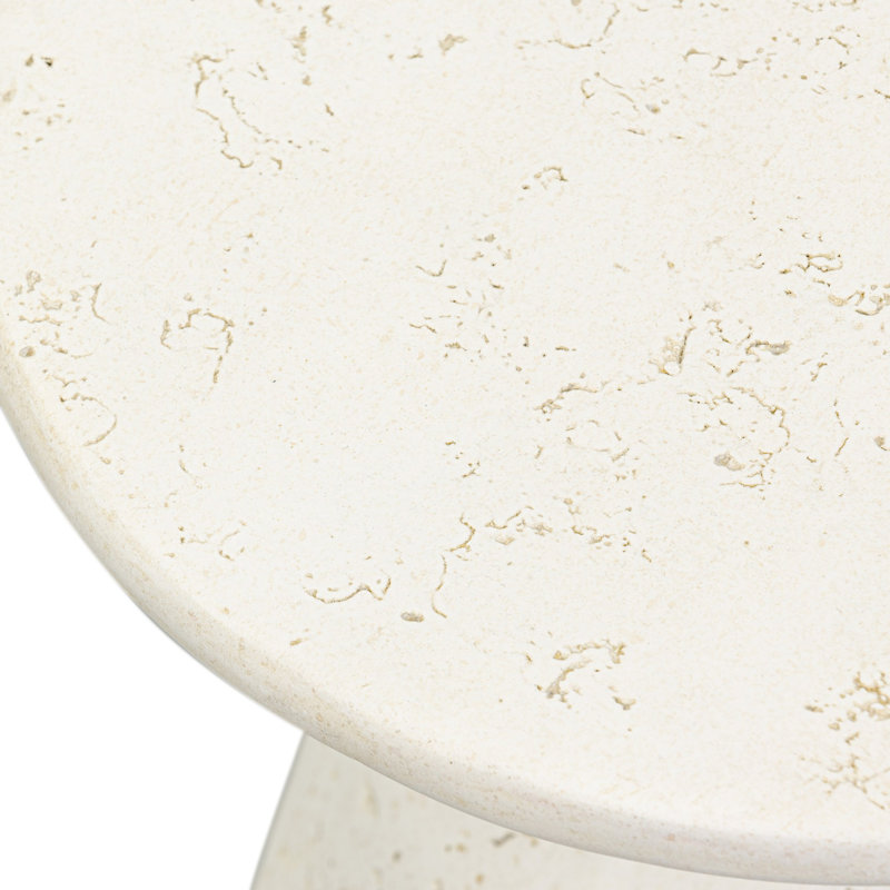 Ramara Outdoor Round Side Table, 17" H x 11" W x 11" D