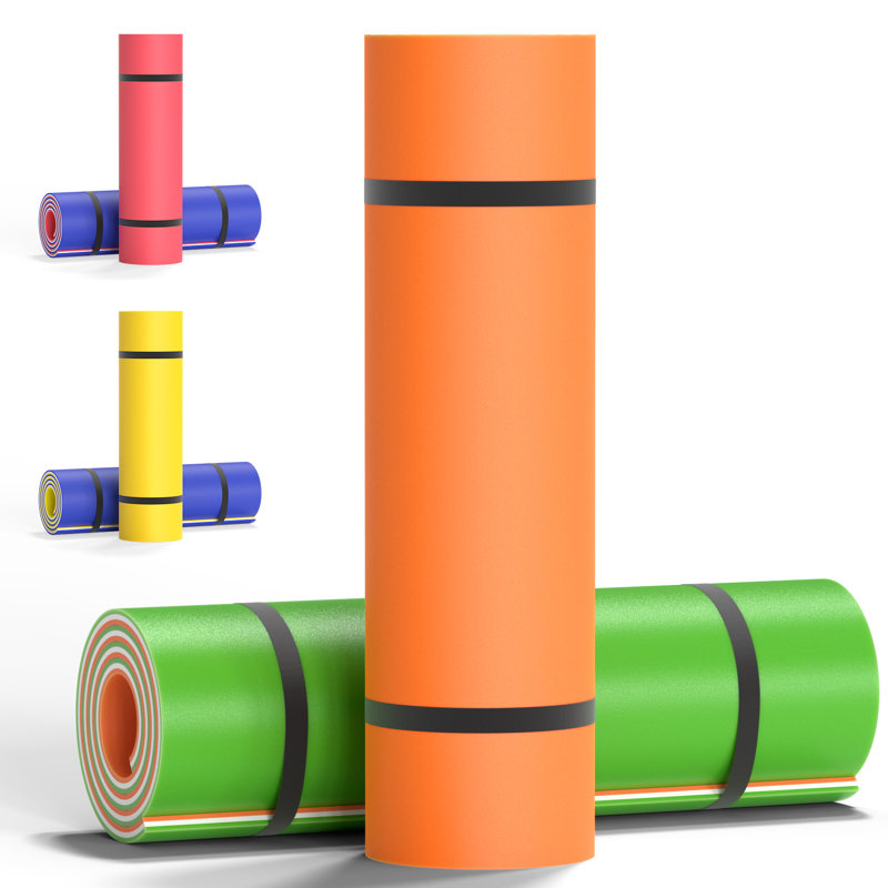 72'' L Nylon Playmat, Orange/Green