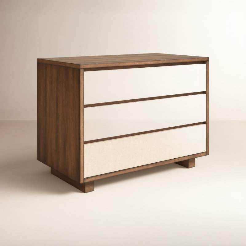 Grove 3 - Drawer Solid Wood Nightstand