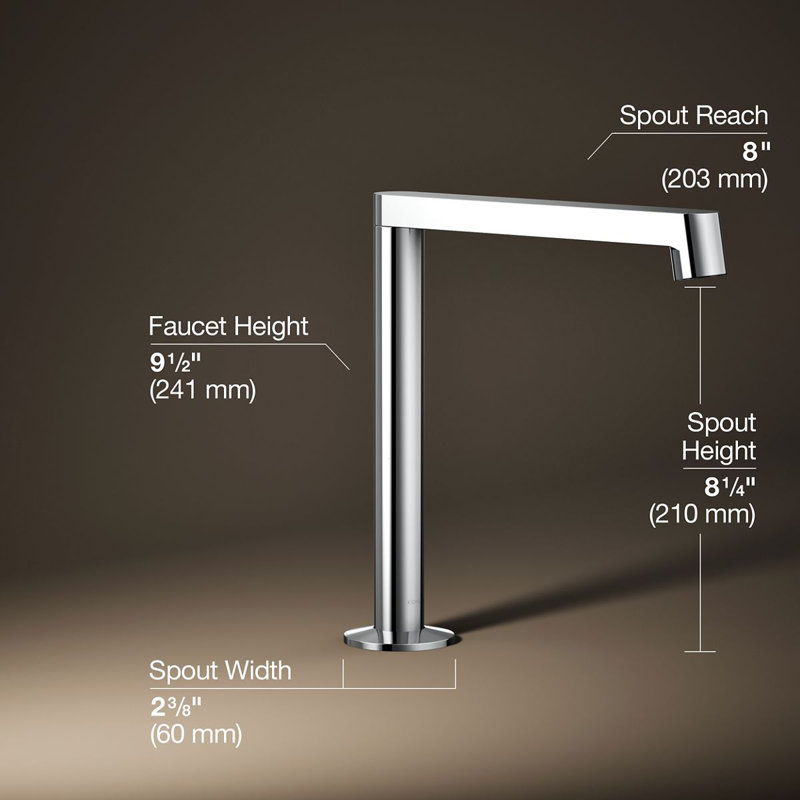 Components Deck-Mount Bath Spout With Row Design, Polished Chrome