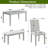Wooden Dining Rectangular Table With Bench, Kitchen Table With Bench For Small Space-1905432832-1905432834