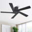 Ventilateur de plafond encastré à 5 pales en bois massif avec télécommande-1004485779-1004485777-978501030