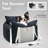 Machine-Washable Dog Car Seat Travel Pet Bed – Removable and Portable Cozy Carrier with Adjustable Strap & Shoulder Strap, Color-Block Design, Suitable for Small to Medium Dogs & Cats, Fits Car Front/Back Seat & Indoor-125228971