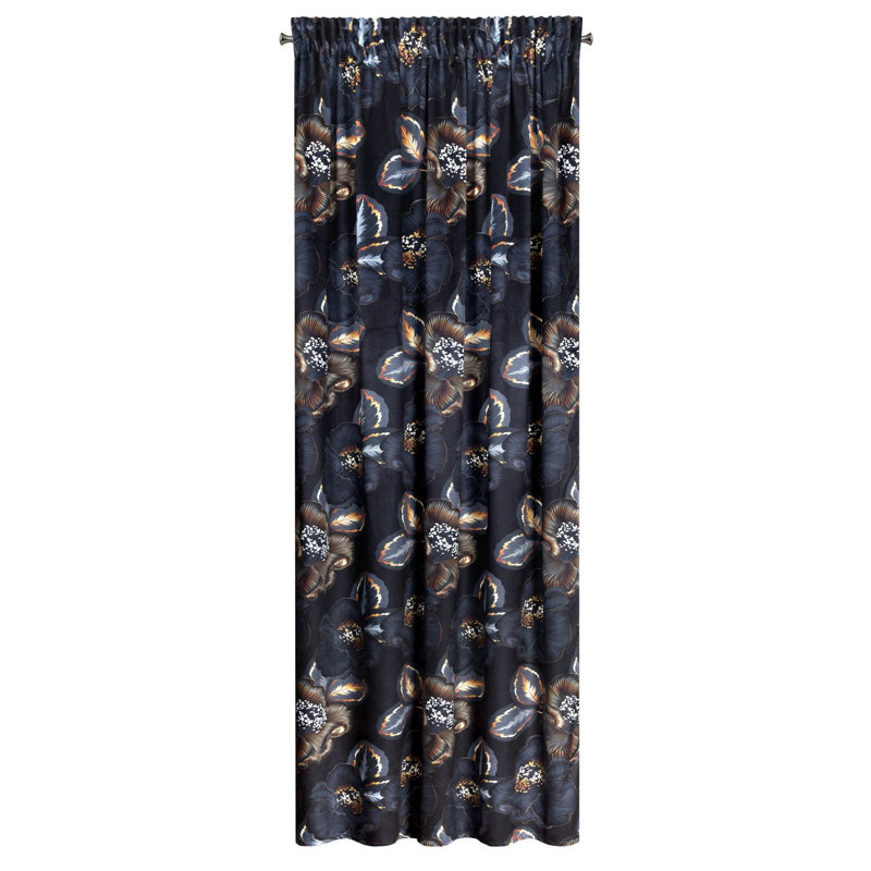Ahnalise Blackout Curtains Single Panel, 140 W x 270 D cm