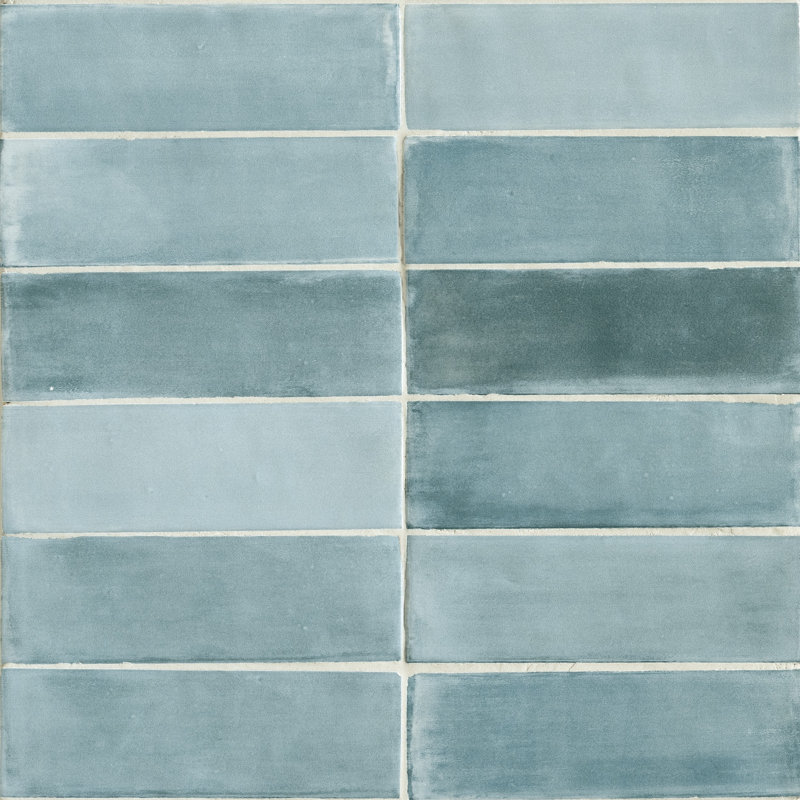 Eau mate émaillée italienne 2 x 6,5, Turquoise