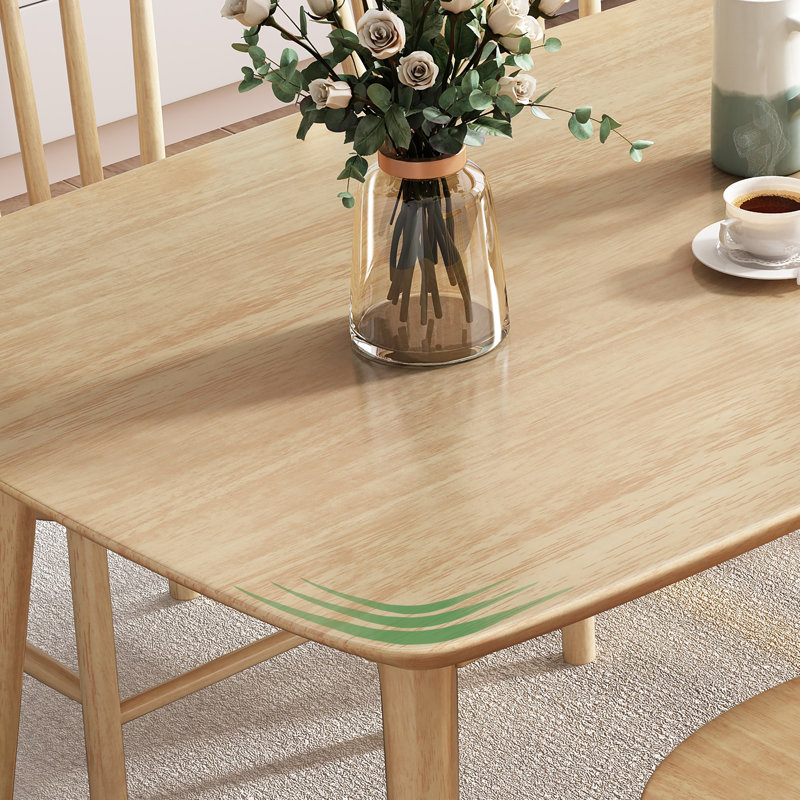 Mid-Century Modern Dining Table Kitchen Table Rectangular Dining Table Solid Wood Dining Table