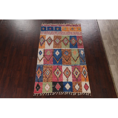 Tapis marocain en laine noué à la main 5 x 8