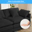 148”W Chenille Fabric Oversized Sofa Set,Double Layer Seat Cushions,Ergonomic Backrests,6 Deep Seat Sofa Couch For Living Room-452440728