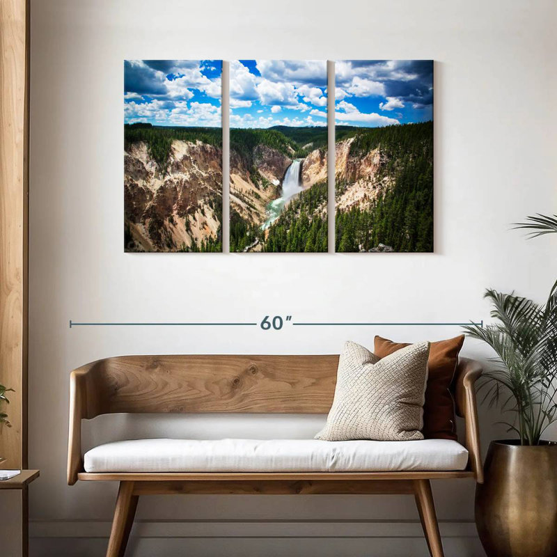 Alvord Yellowstone Lower Falls, 28" H x 45" W