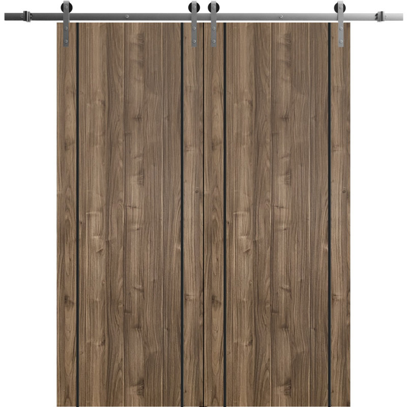 Finition en bois massif manufacturé, Noyer, 48 po x 84 po