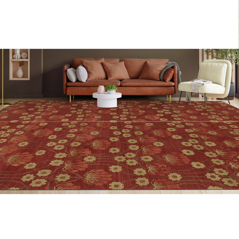 Floral Area Rug, Rectangle 8' x 10'