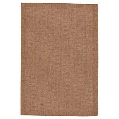Tapis intérieur / extérieur brun clair Yermolayeva