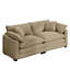 Canapé de salon moderne en tissu avec 4 coussins rembourrés Modern-65292310-65292311-65292314