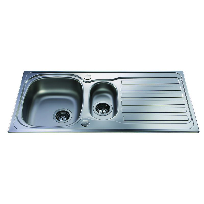 100cm x 50cm 1.5 Bowl Inset Kitchen Sink