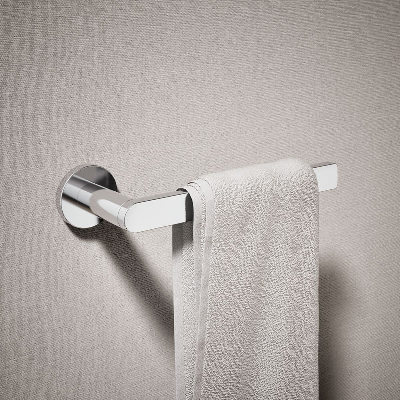 8" Wall Mounted Towel Arm, Polished Chrome
