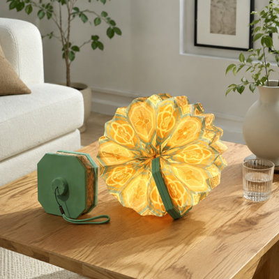 Vintage Folding Accordion-Style Paper Lamp for Home Decor and Housewarming Gifts
