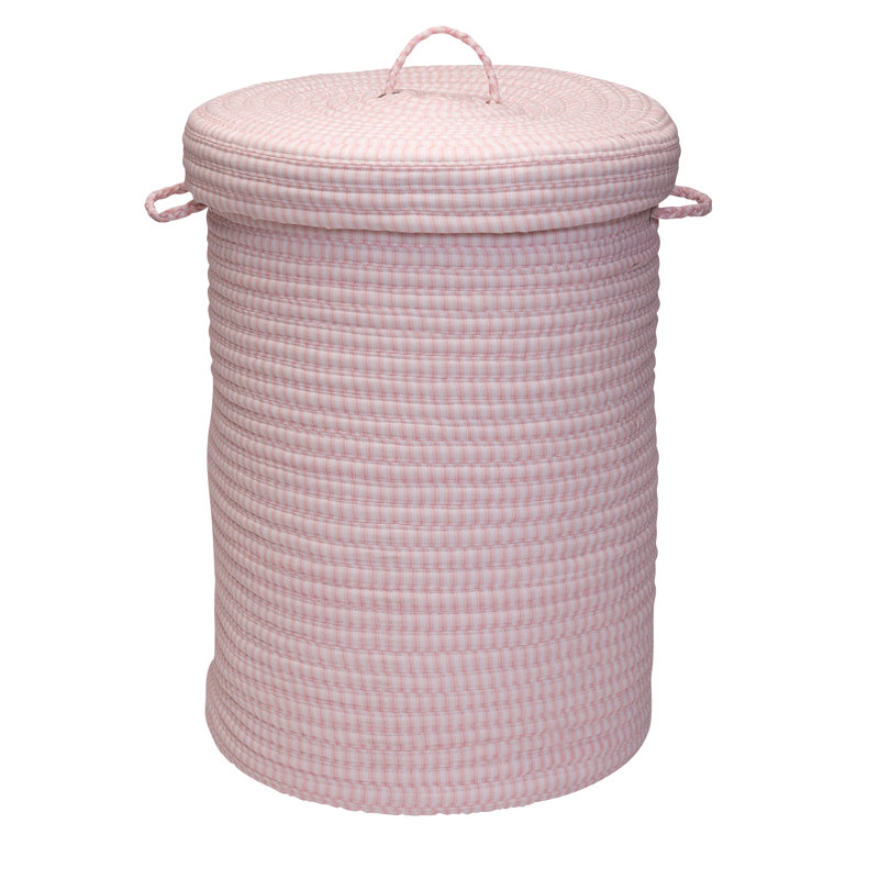 Panier à linge avec rangement, Rose