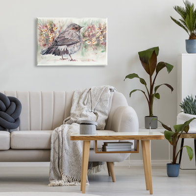 Plaque murale Peaceful Spring Bird & Flowers, design par Cady