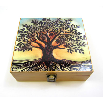 Boîte de rangement avec couvercle à charnière