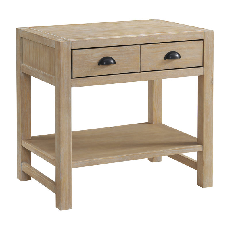 Table de chevet Arden, Bois flottant clair