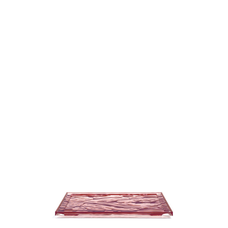Dune Decorative Tray, 18.11" x 12.6", Pink