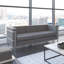 Canapé contemporain en cuir LeatherSoft avec cadre à double barre Igballe-543403274