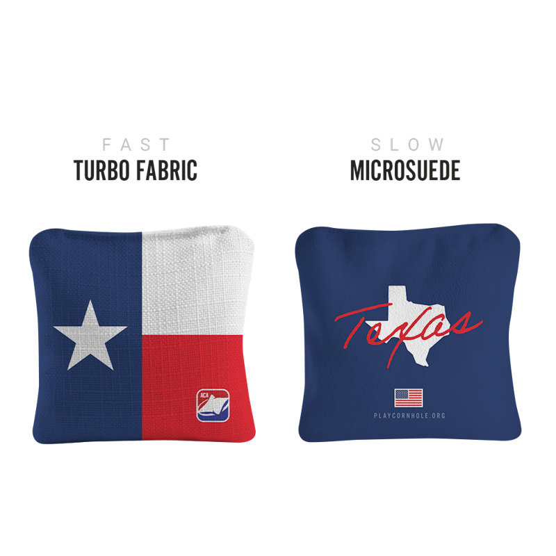 Patriotic Dual-Sided Cornhole Bags with Microsuede and Turbo Fabric