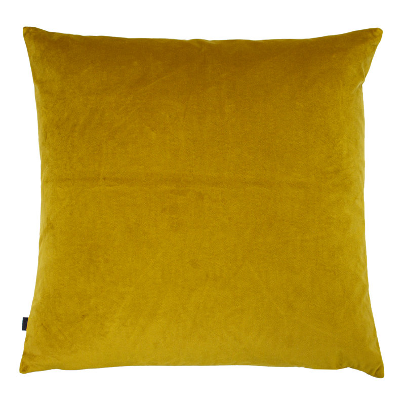 Floral Square Cushion, Feathers, Sunflower/Gold