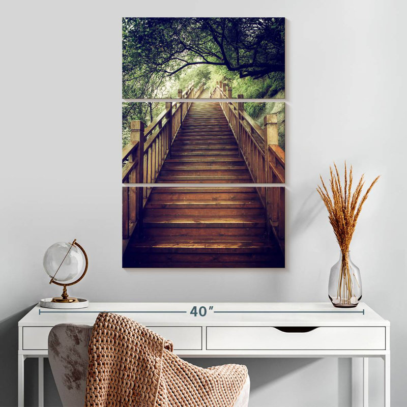 Escalier en bois Lilie Mountain, H 32 po x l 20 po