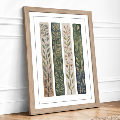 Pattern Study Botanical - Framed Print