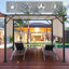 Auvent de remplacement beige pour pergola