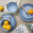 Sango Frill Reactive Stoneware 12 Pc Dinnerware Set - Service for 4