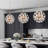 6-Light Glam Sputnik Sphere Chandelier With Flower Glasses Accent