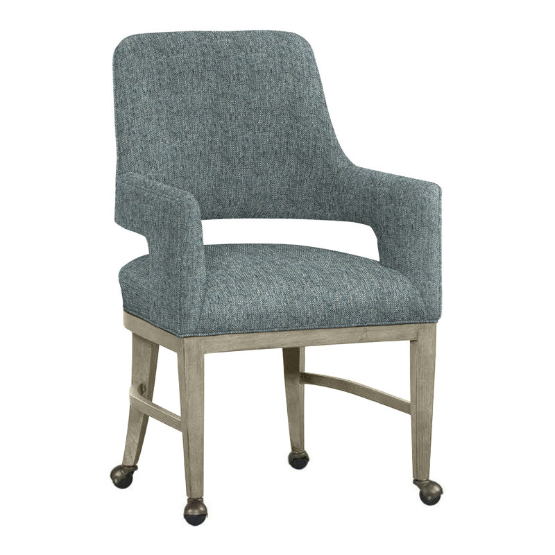 Chaise avec accoudoirs Josie, Amande chamois, Oasis 9508